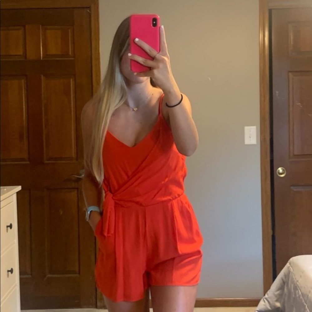 ONE CLOTHING Red Romper M